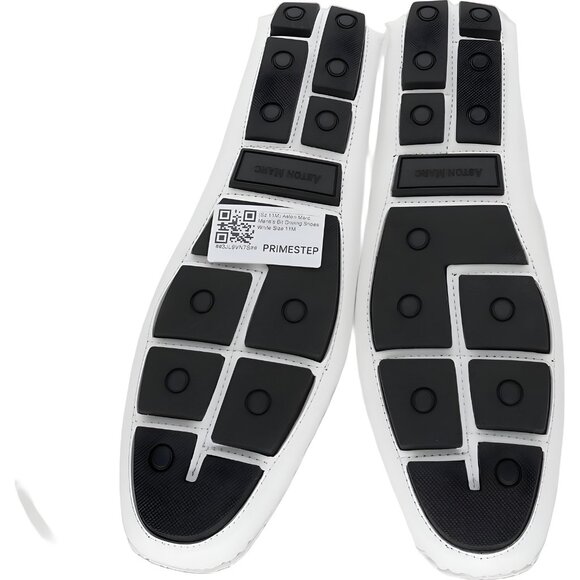 Aston Marc Men's White Bit Driving Loafers Slip-On Comfort Shoes 11M - Picture 6 of 6